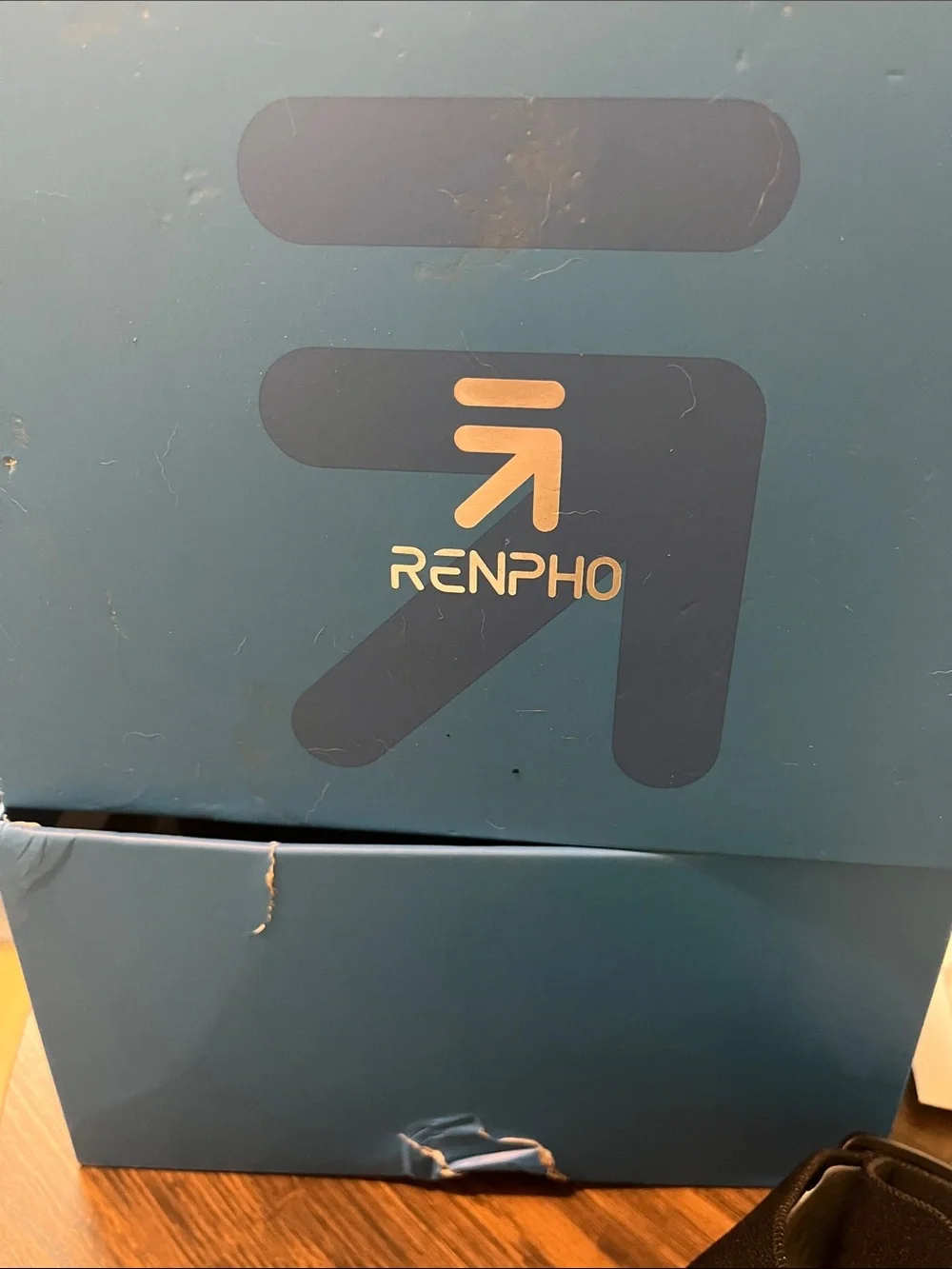 RENPHO Black Standalone VR-Style Eye Massager with Adjustable Strap